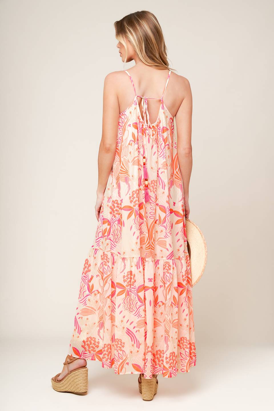 SECRET GARDEN MAXI DRESS PINK