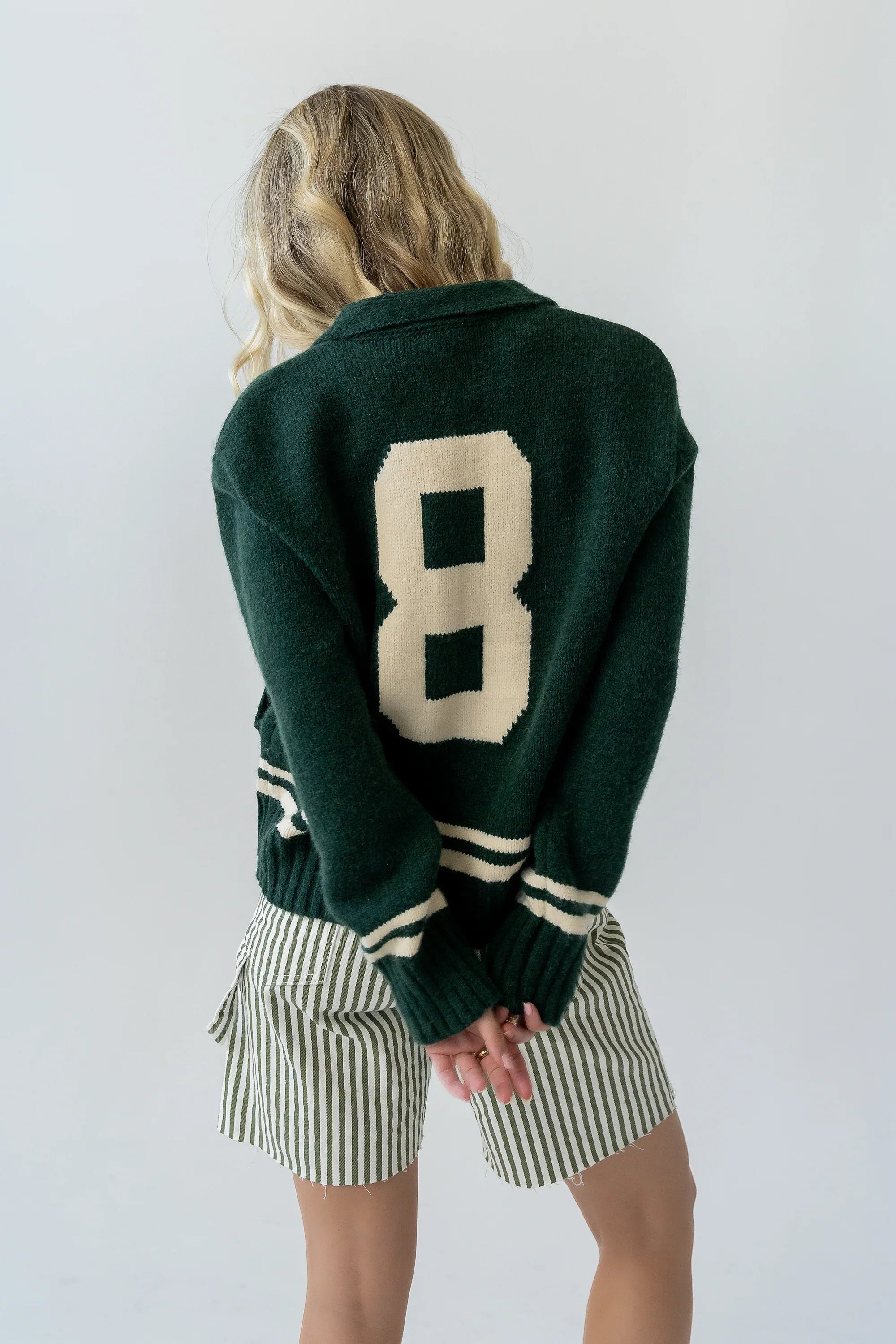 Polly Knit Jacket in Green