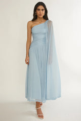 Bristol Shimmer Maxi Dress Blue