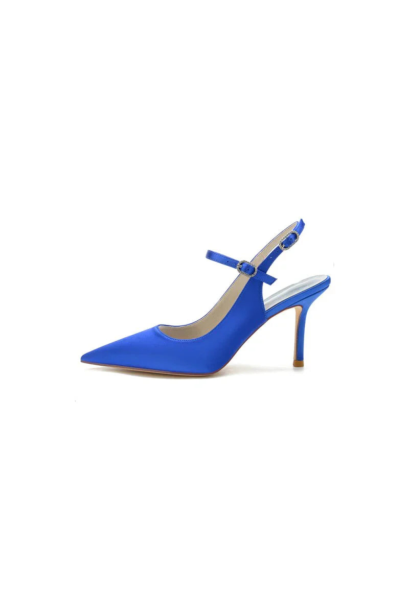 Simple Slingback Pointed Toe High Heels
