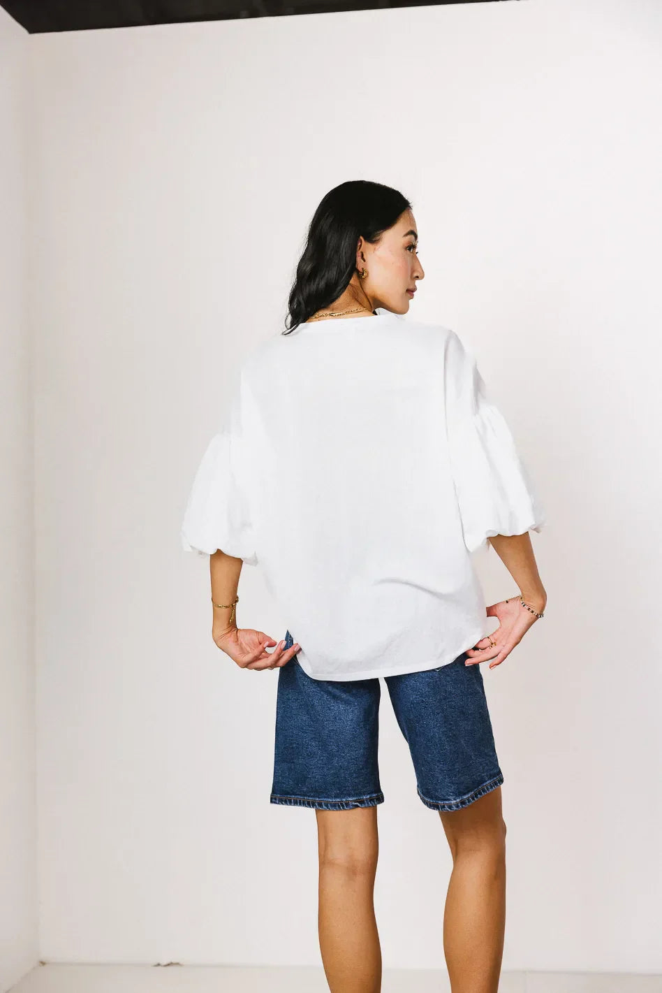 Veda Top in White FINAL SALE