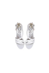 Ankle Strap Satin Stiletto Sandals