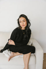 Lilly Cable Knit Skirt in Black FINAL SALE