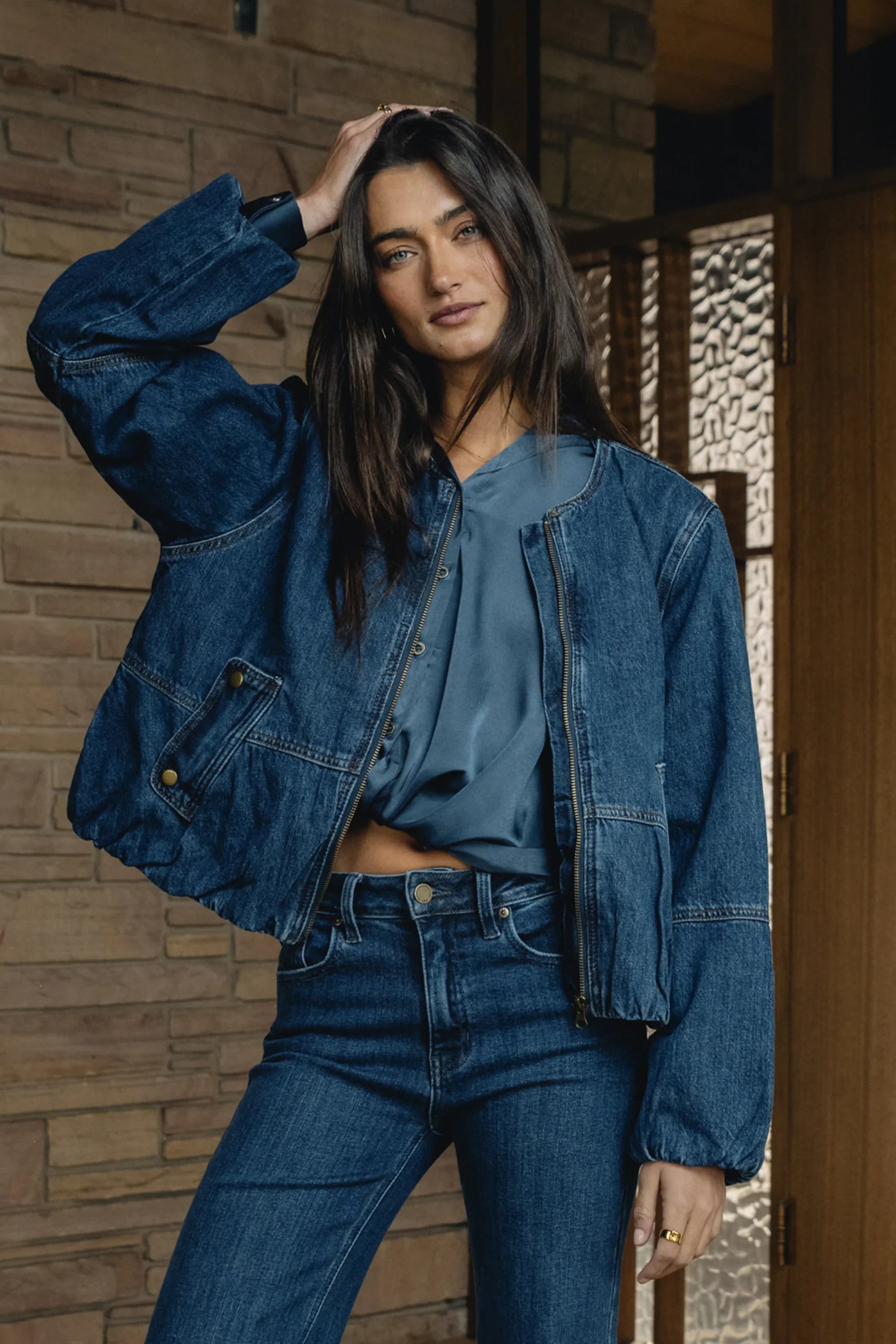 Maggie Denim Bubble Jacket FINAL SALE