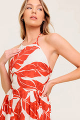 MARLEY MAXI DRESS TROPICAL HALTER MAXI FINAL SALE