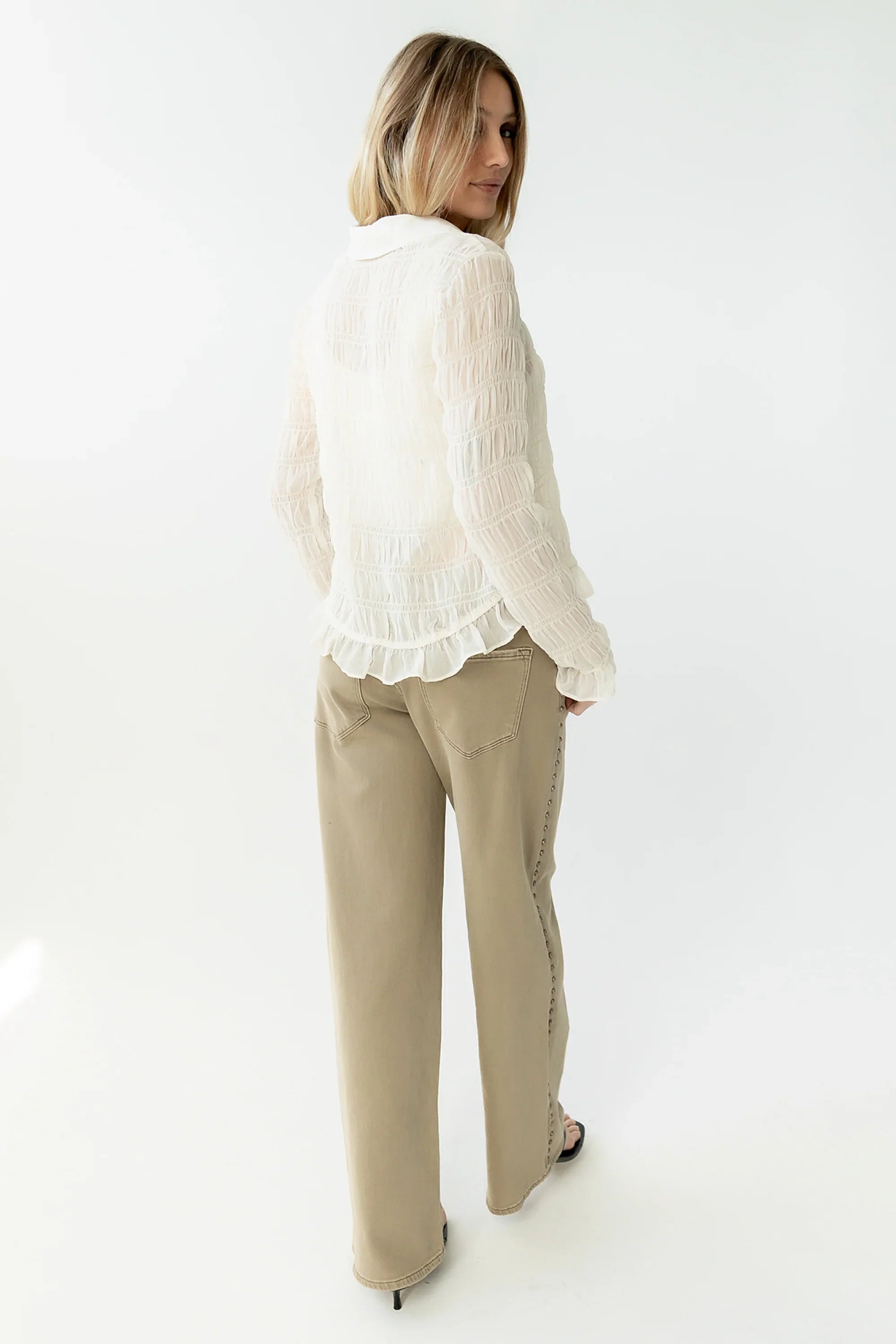Bronco Studded Straight Leg Jeans