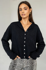 Maci Cardigan in Navy