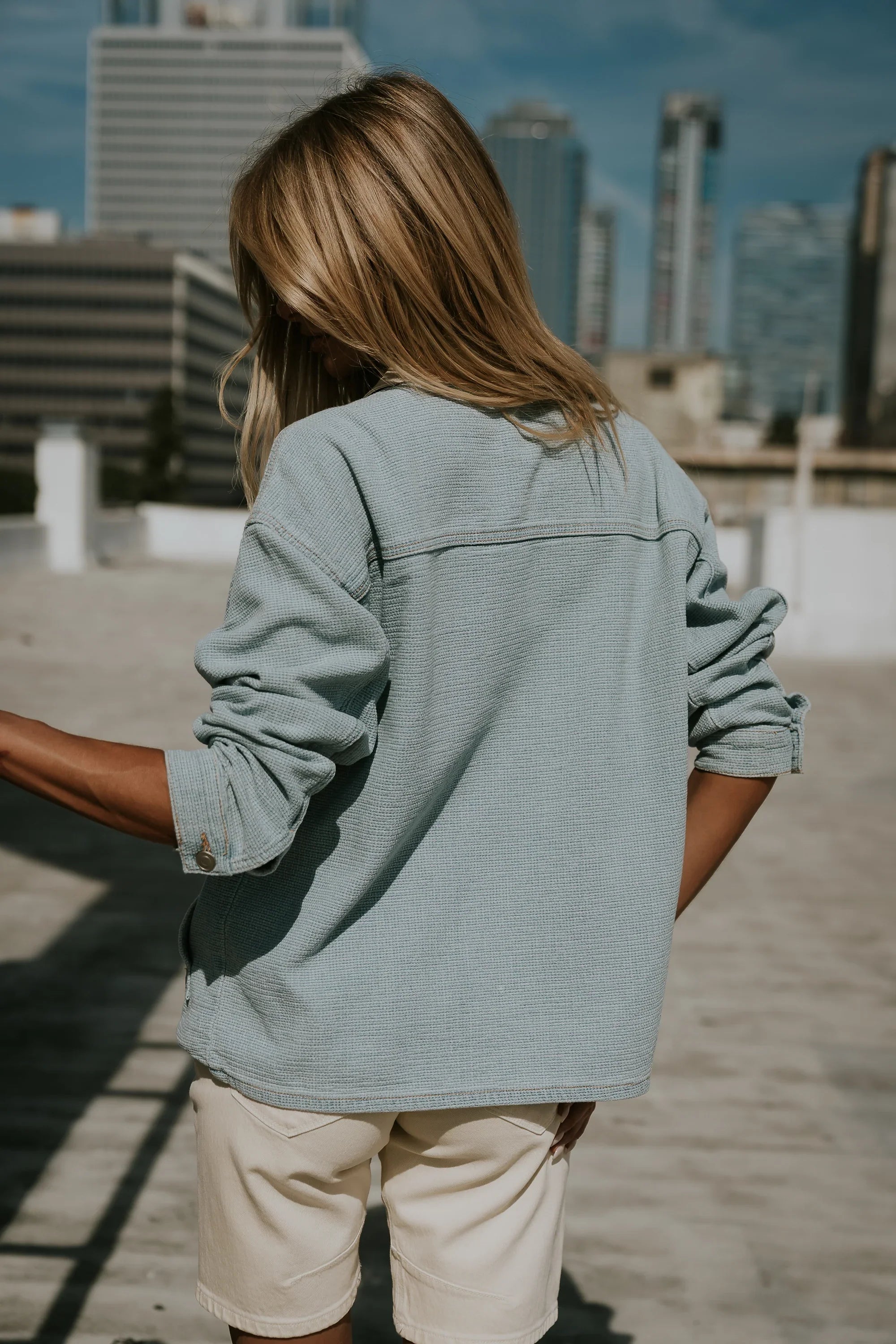 Brayden Textured Denim Jacket