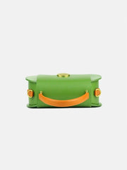 Womens Mini Flap Genuine Leather Clutch Bags with Crossbody Strap