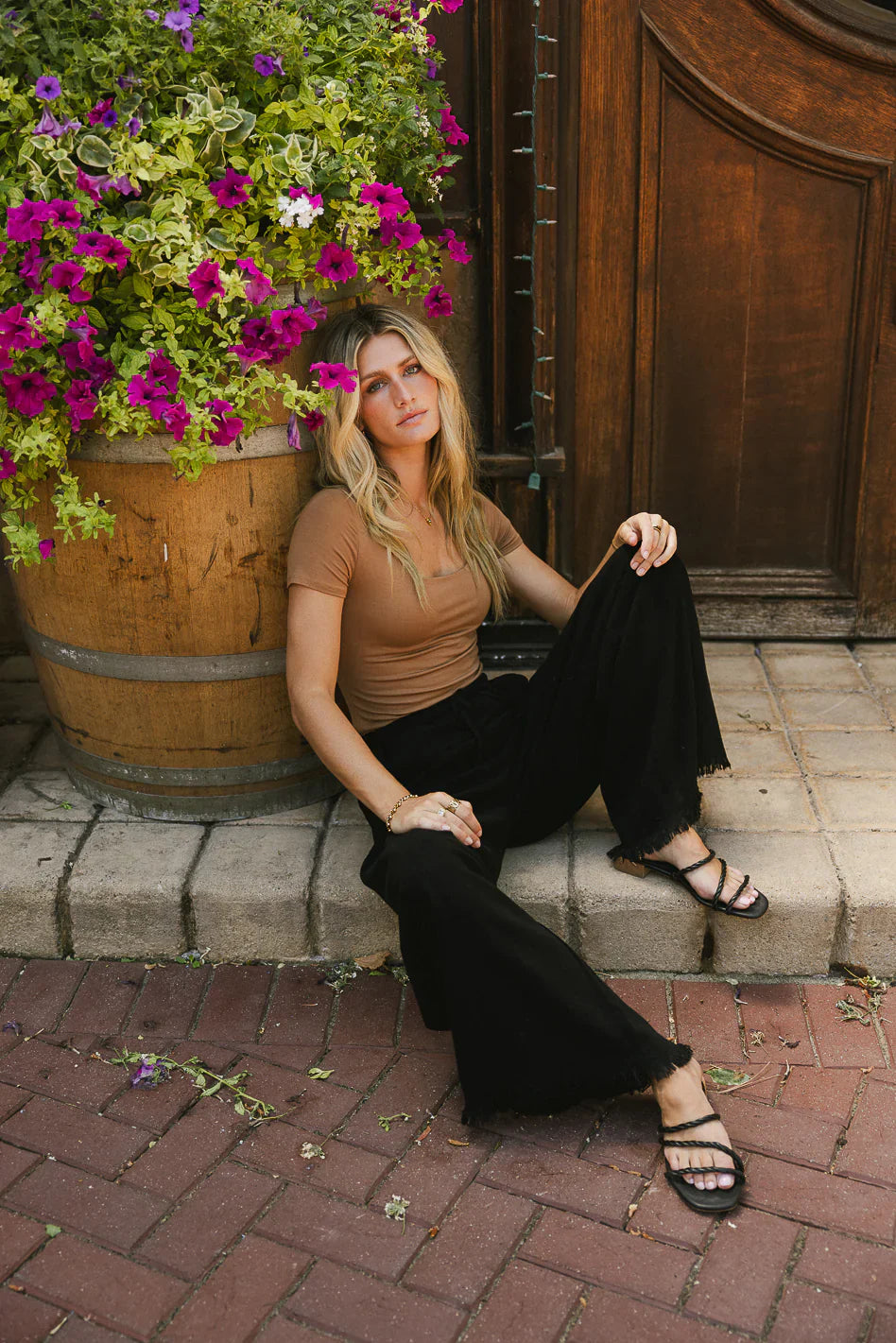 Tatum Woven Pants in Black FINAL SALE