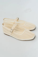 Morocco Mesh Flat in Bone
