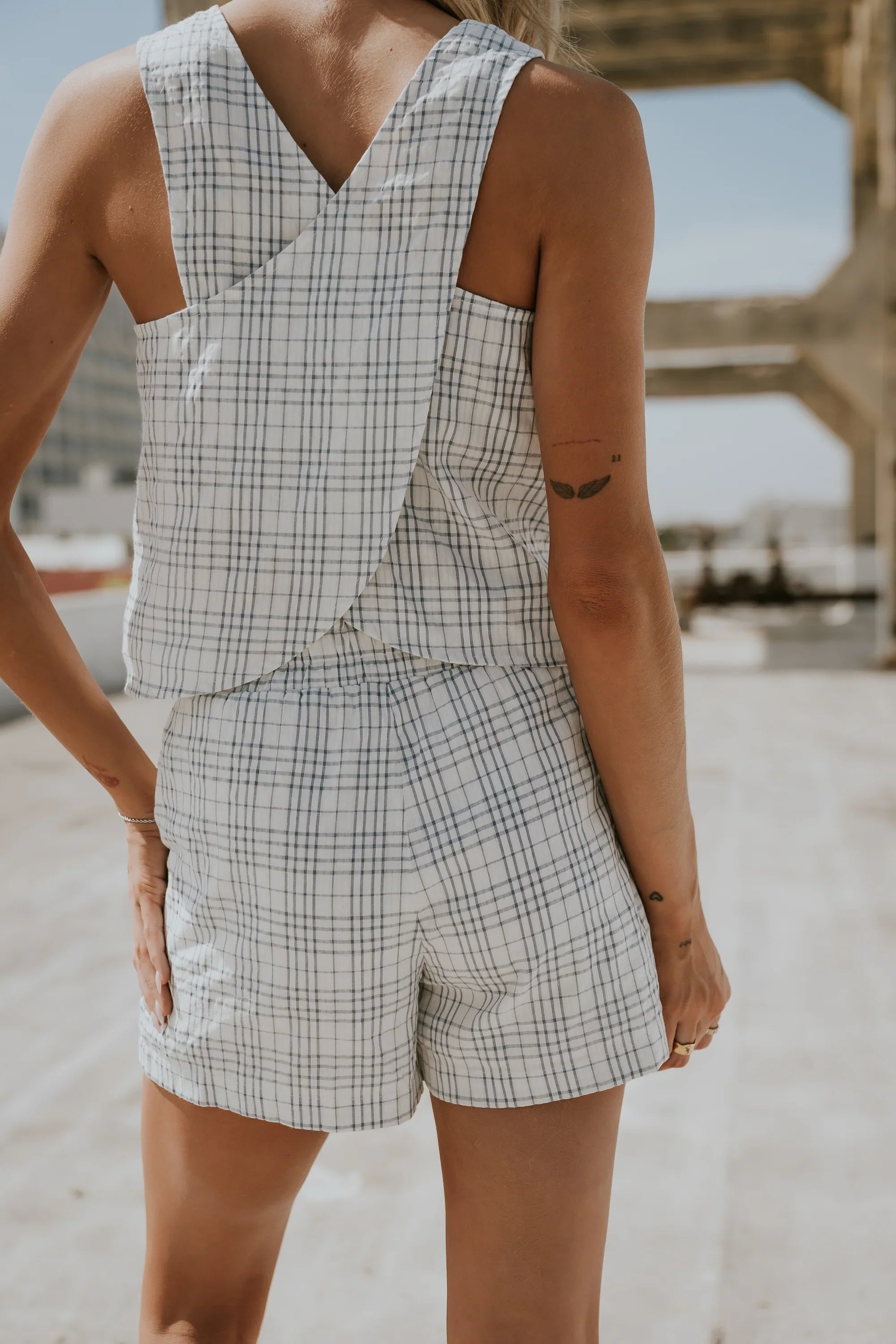 Viola Plaid Tank Top