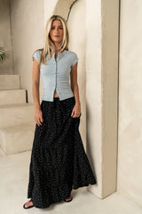 Marlee Floral Maxi Skirt in Black FINAL SALE