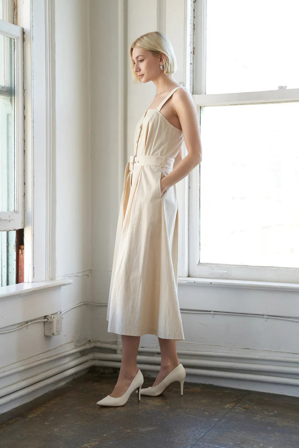 CALIFORNIA DREAMING BUTTON DOWN DRESS FINAL SALE