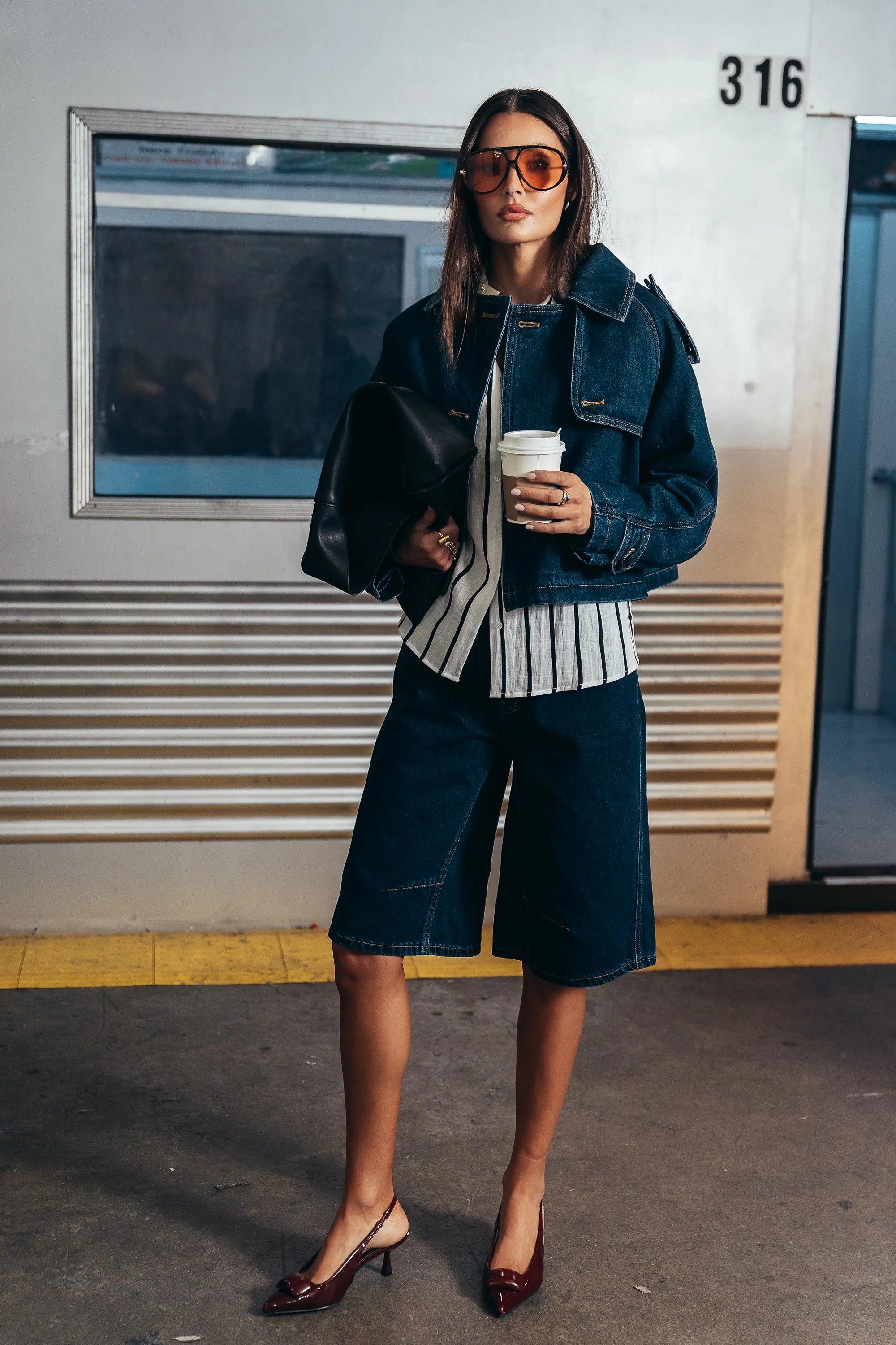 Sally Cropped Trench Coat