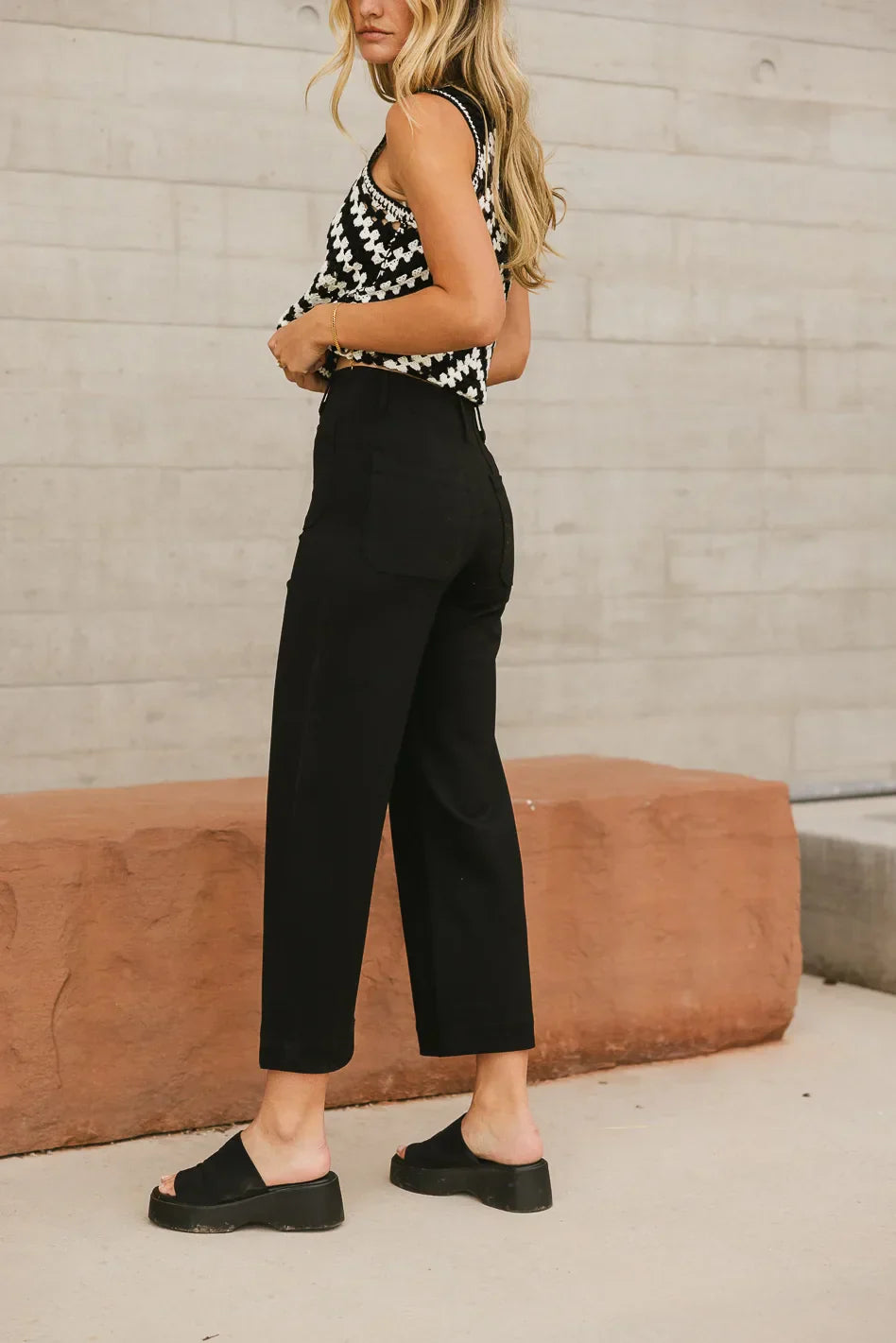 Sadie Wide Leg Pants in Black FINAL SALE