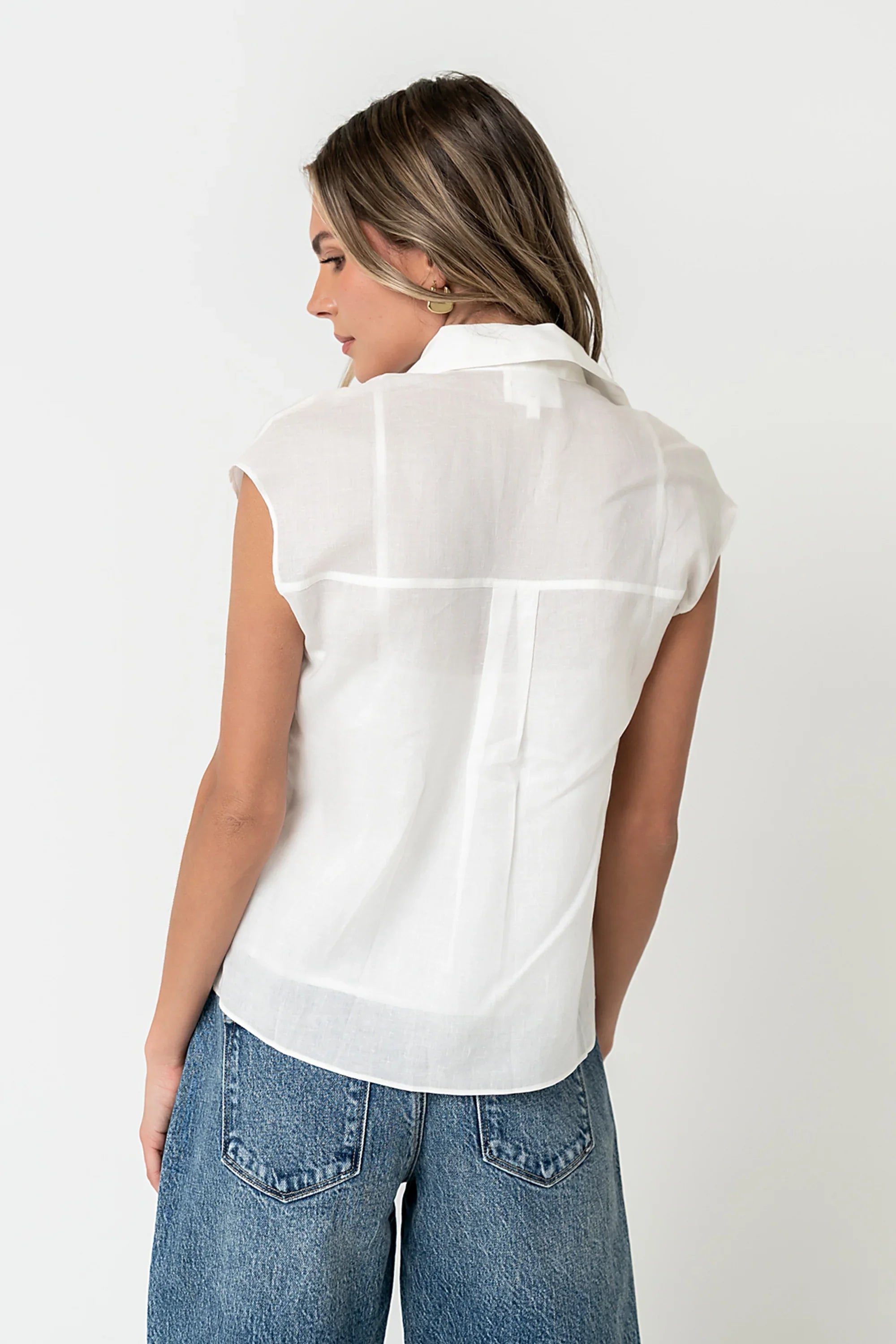 Hank Twofer Top in White
