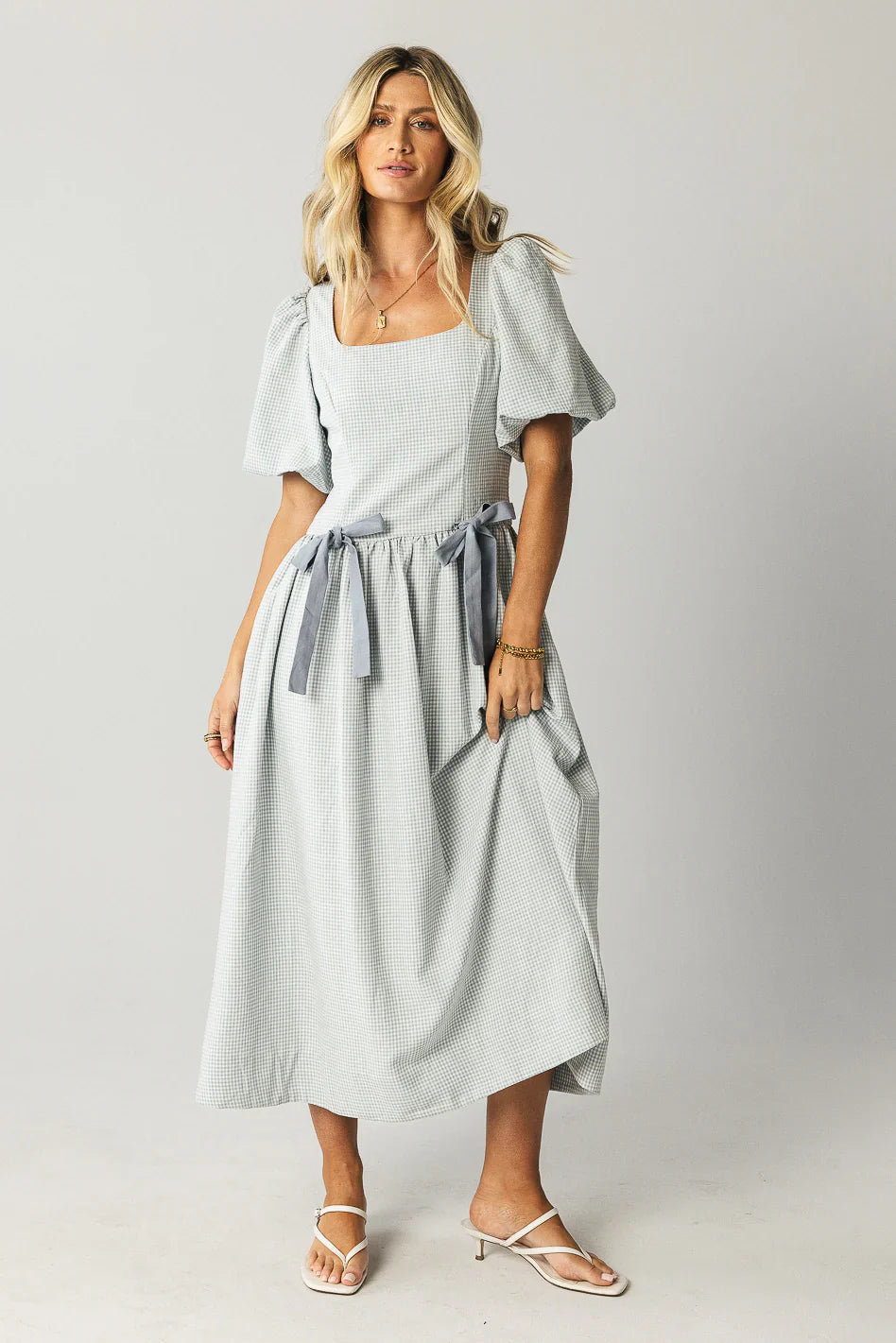 Elyse Gingham Maxi Dress FINAL SALE