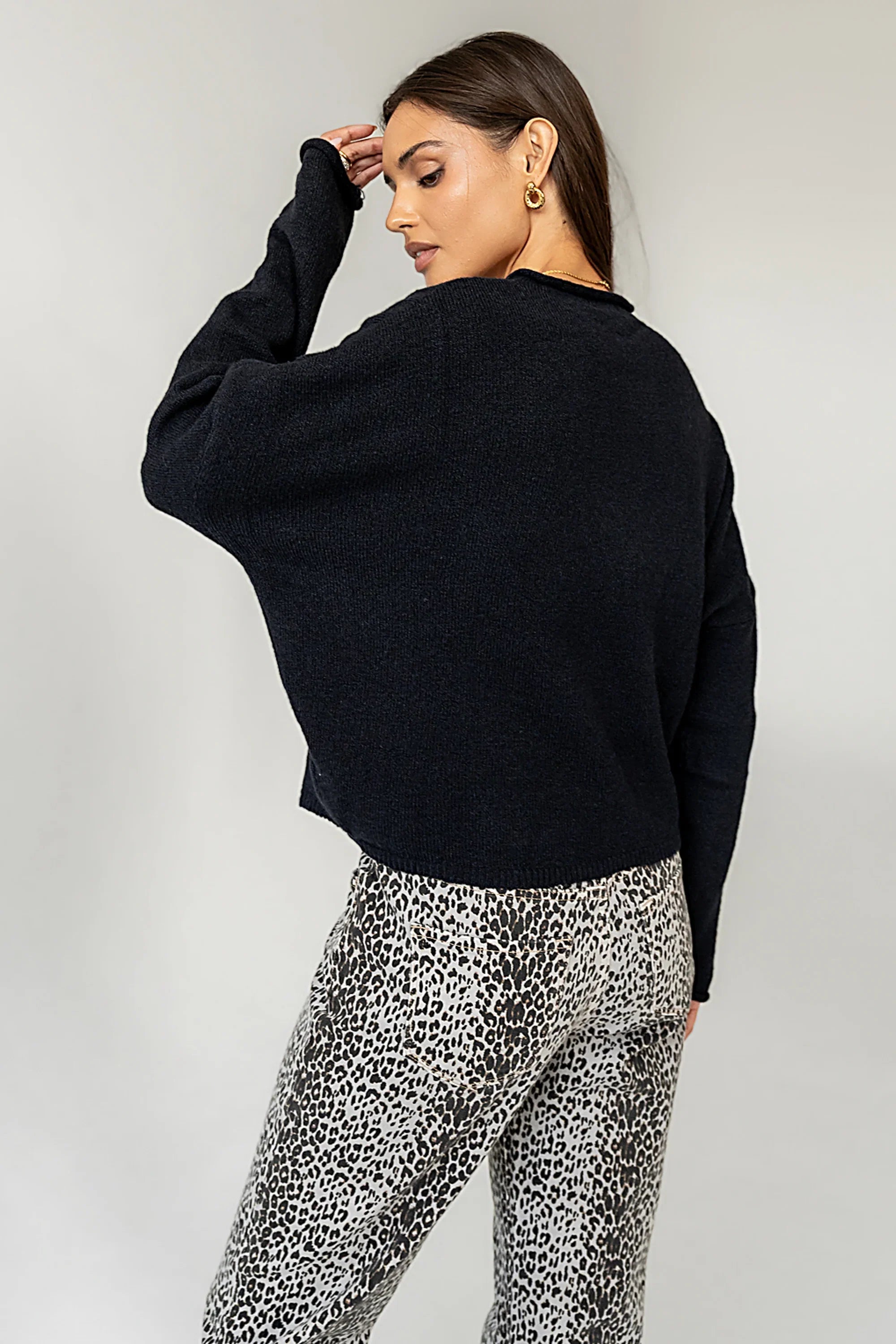 Maci Cardigan in Navy