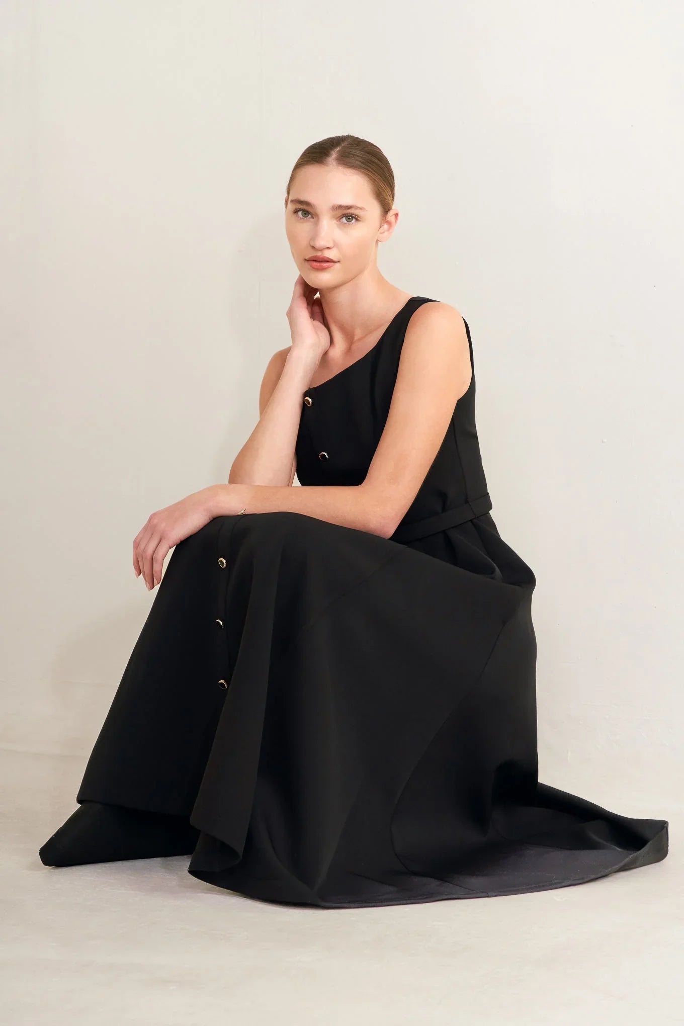 PARIS AFTER DARK MIDI DRESS