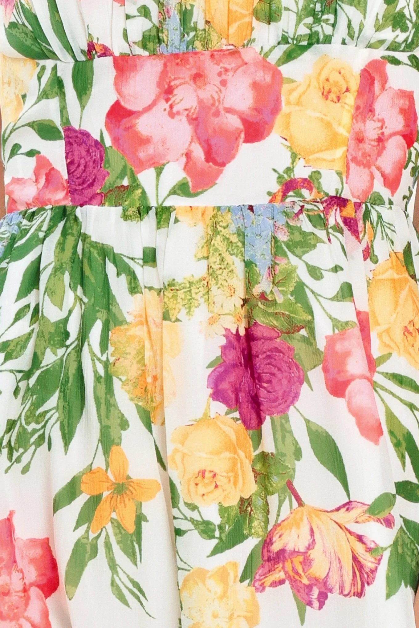 SHADOW FLORAL MIDI DRESS