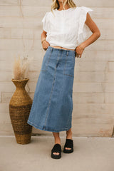 Marina Denim Skirt FINAL SALE
