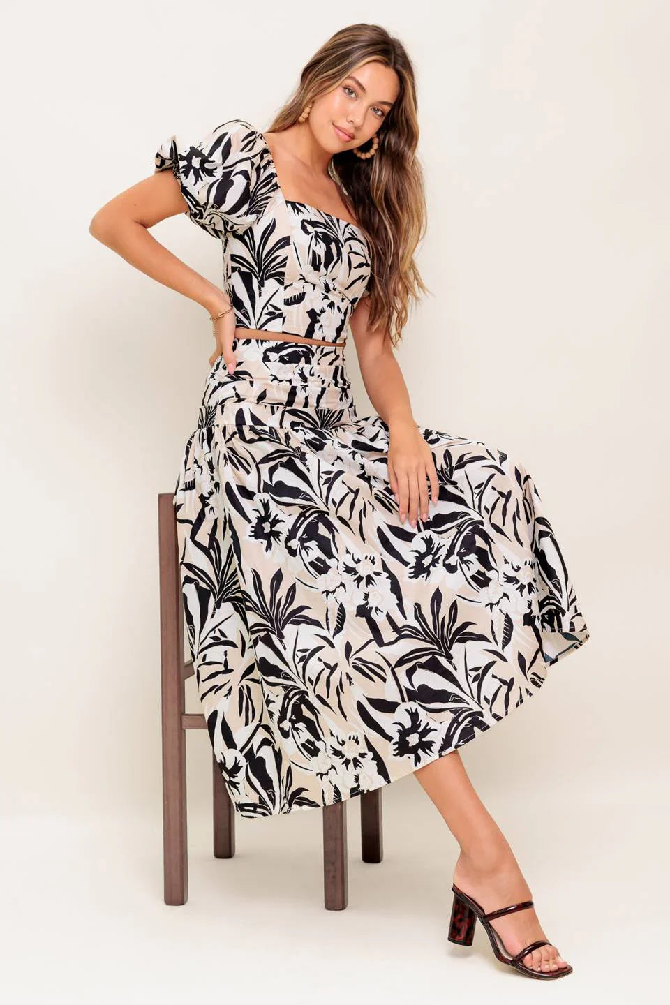 MILA ISLAND INSPIRED TOP SKIRT SET