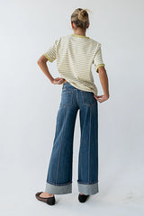 Jenna Striped Top in Green