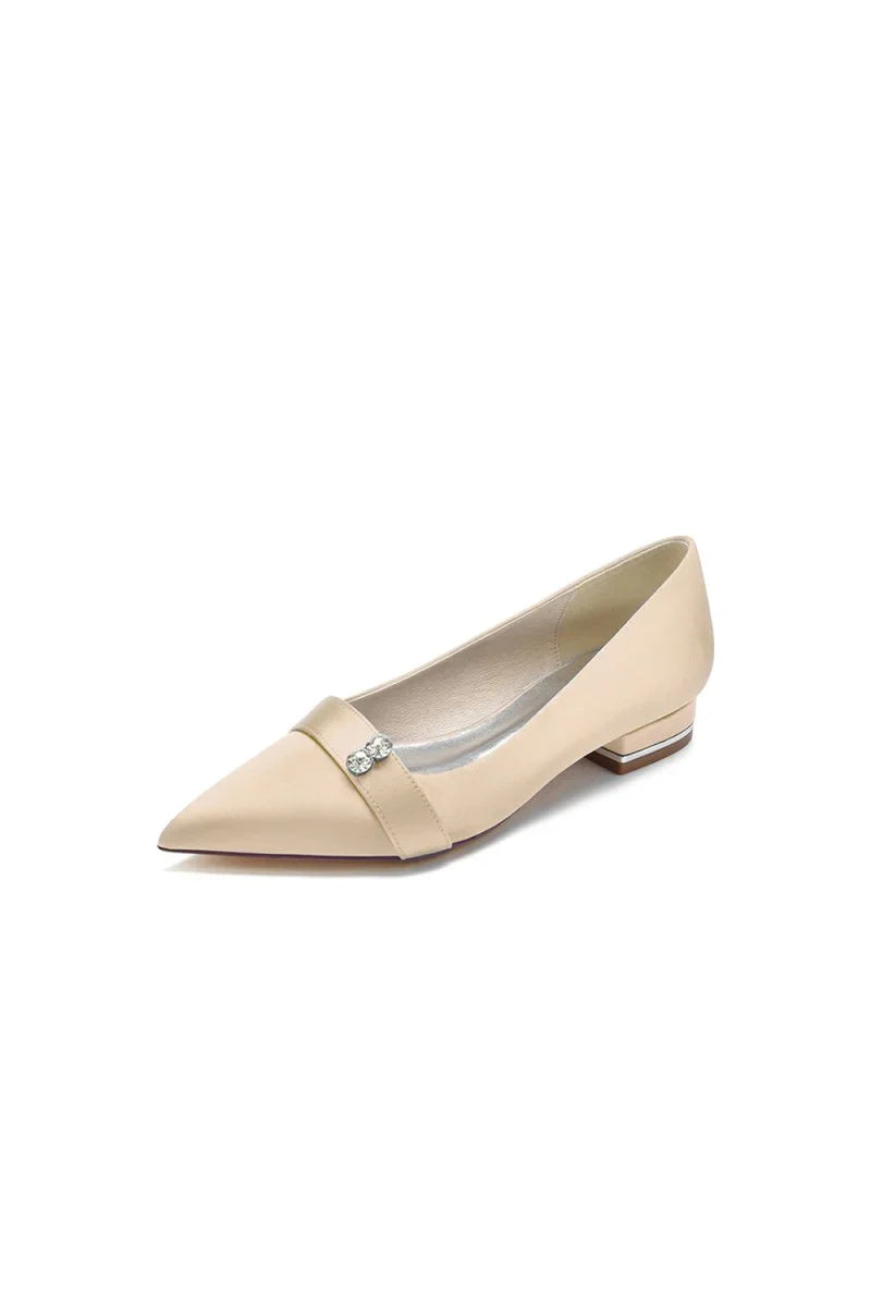 Crystal Cocktail Pointed Toe Flats