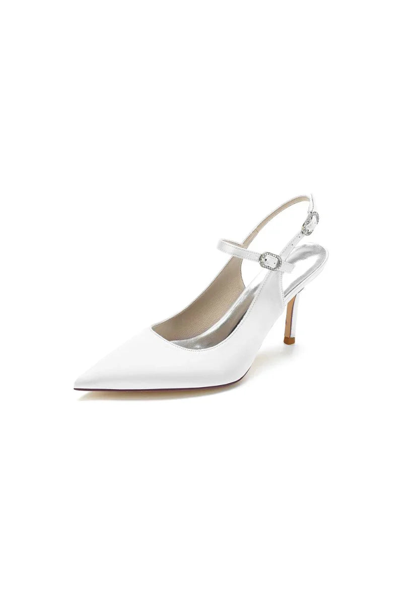 Simple Slingback Pointed Toe High Heels
