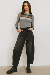 Lex Barrel Jeans in Black FINAL SALE