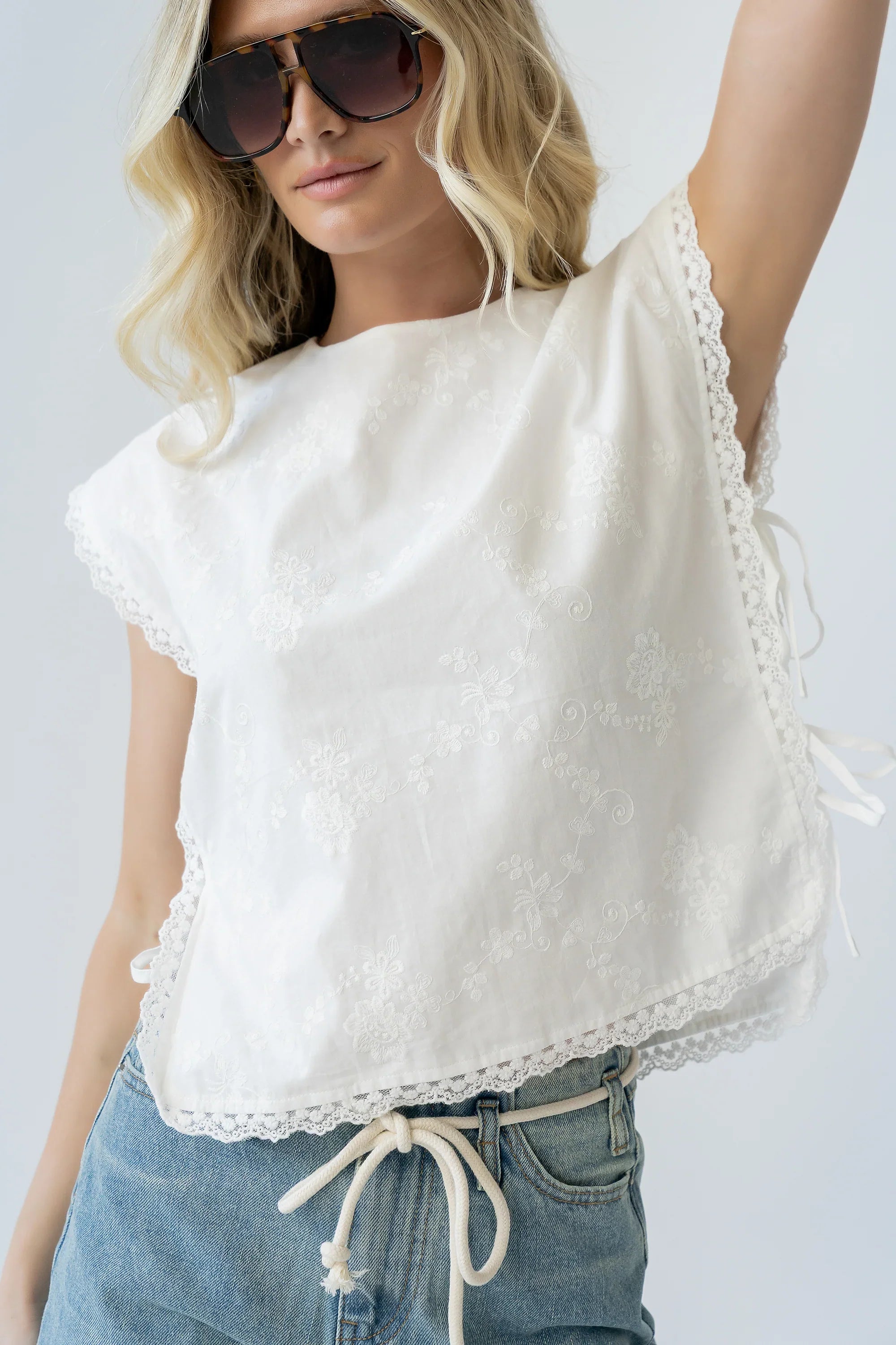 Cassidy Embroidered Top