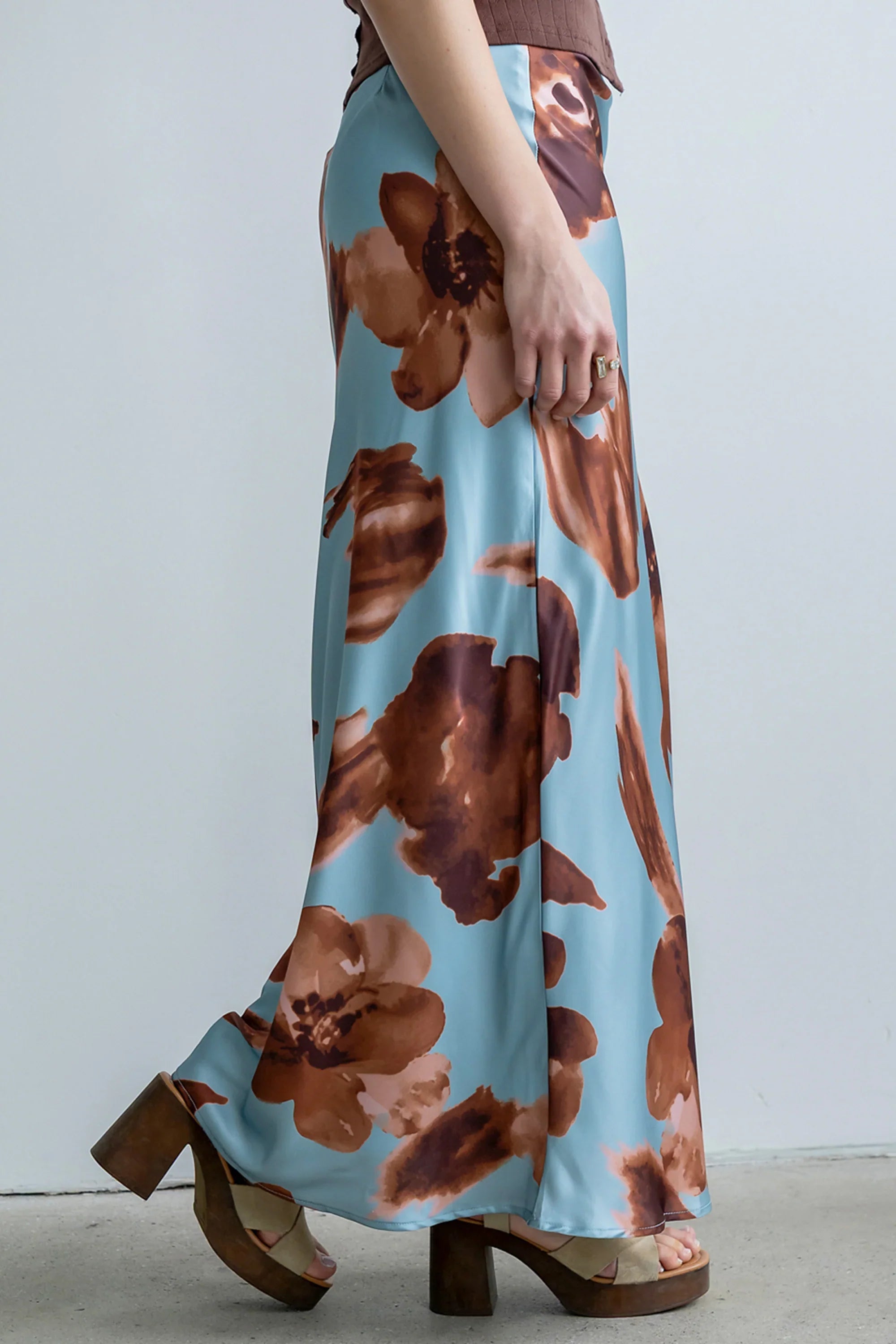 Kenya Satin Maxi Skirt