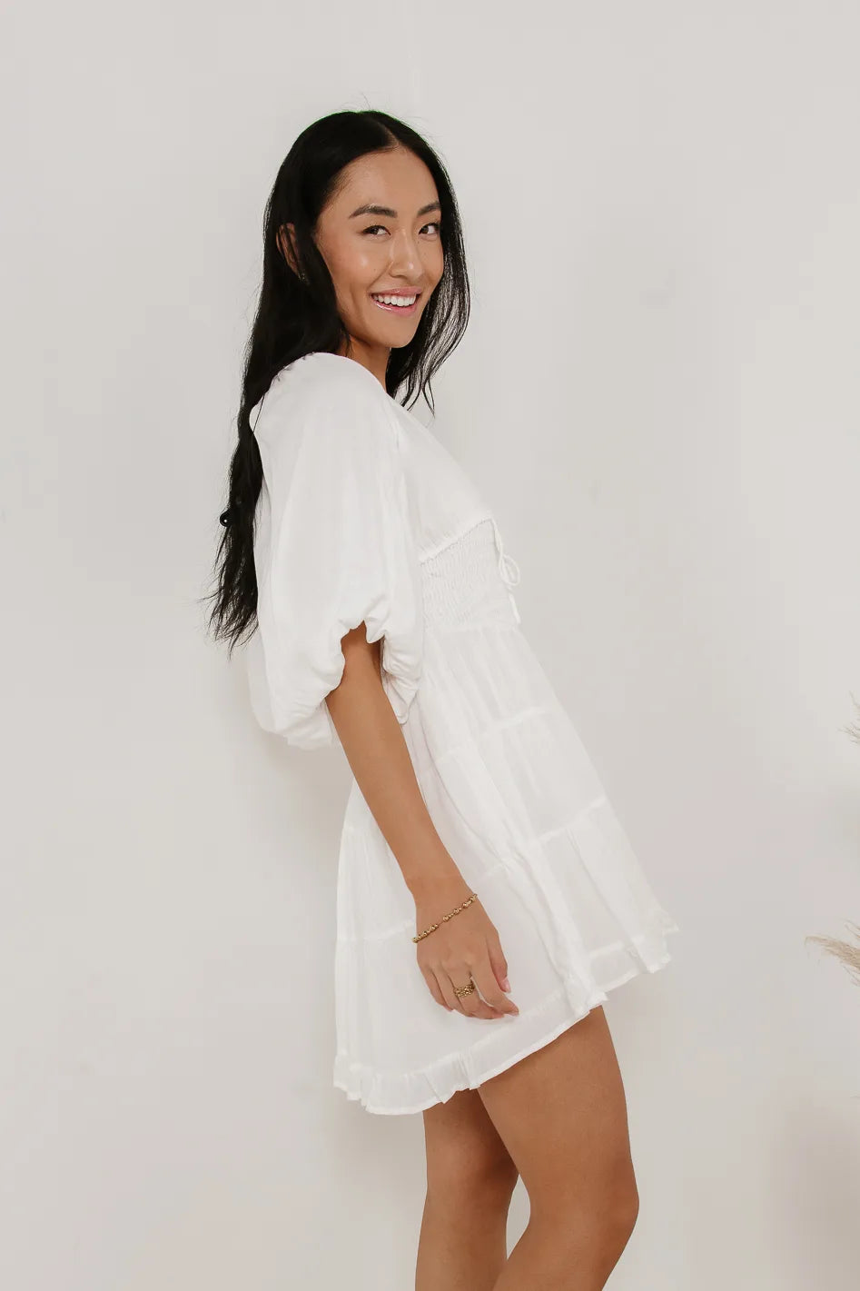 Little Runaway Mini Dress in White FINAL SALE