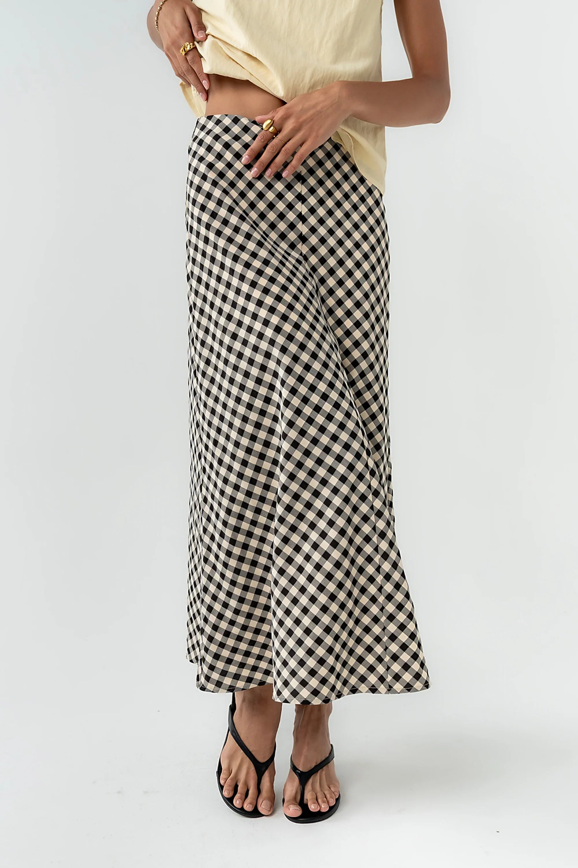 Posie Gingham Maxi Skirt