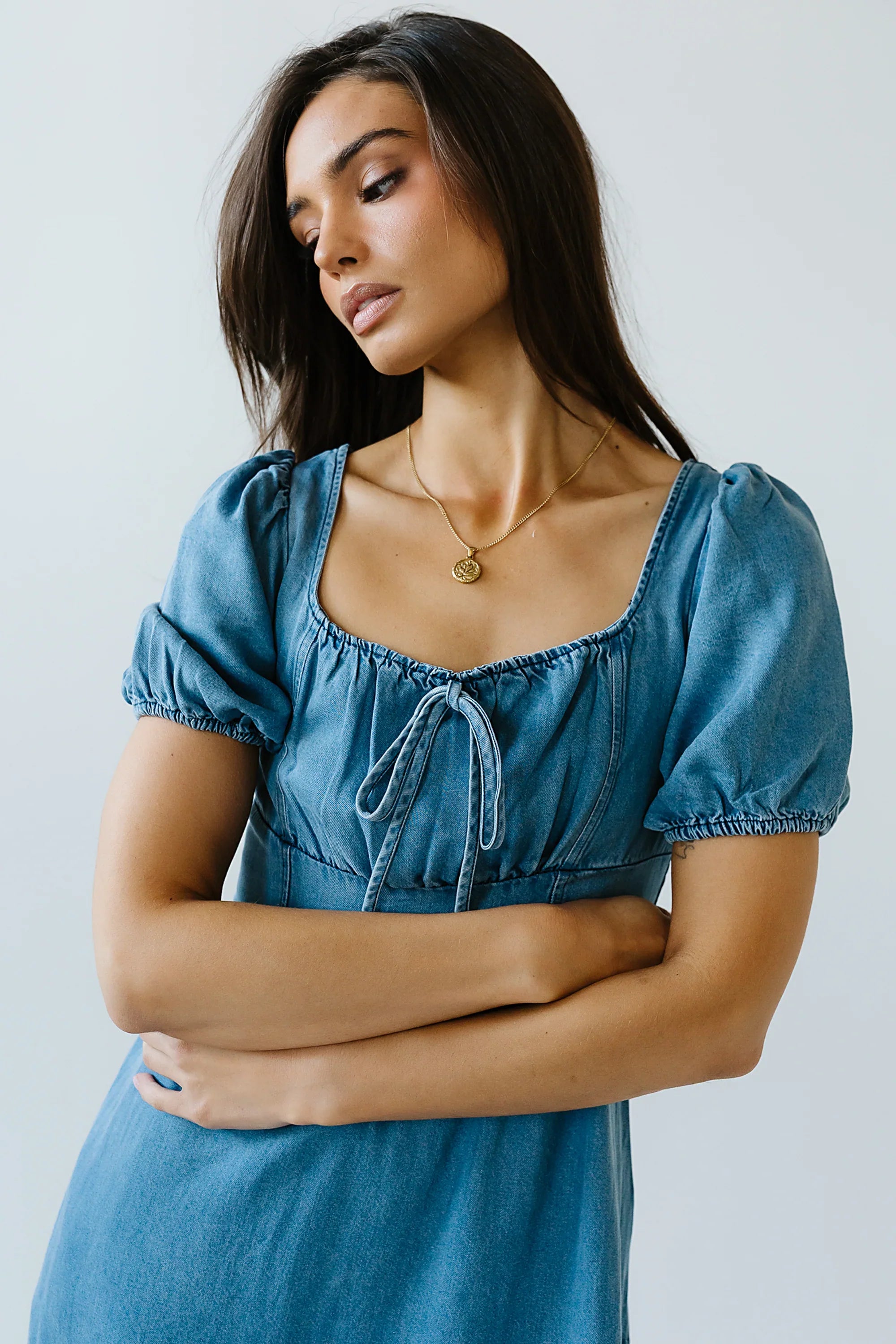 Candice Denim Midi Dress FINAL SALE