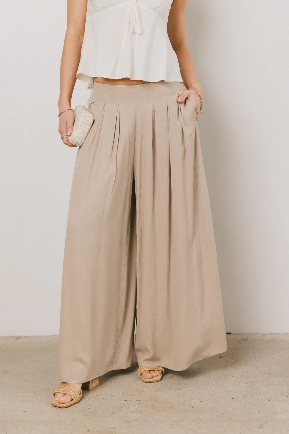 Kiaan Baggy Pants in Tan FINAL SALE