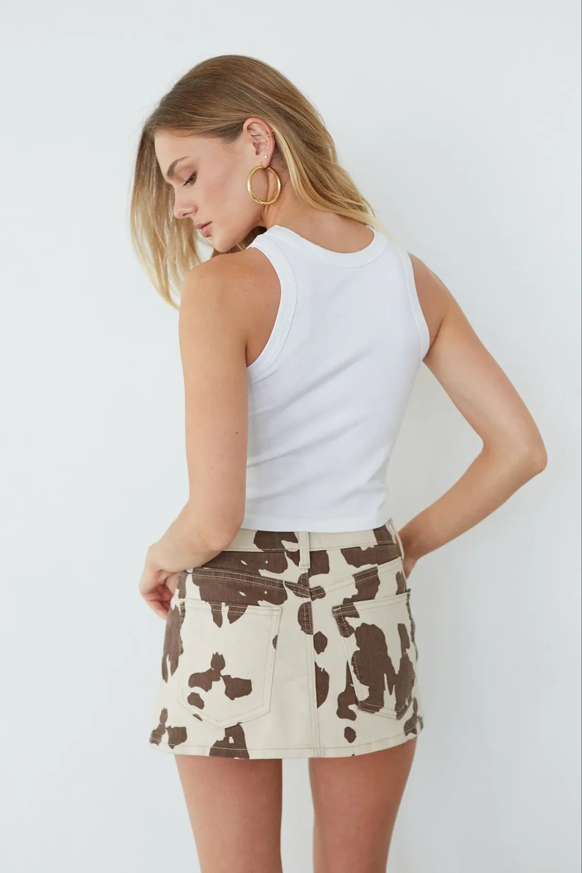 Dasha Micro Mini Denim Skort
