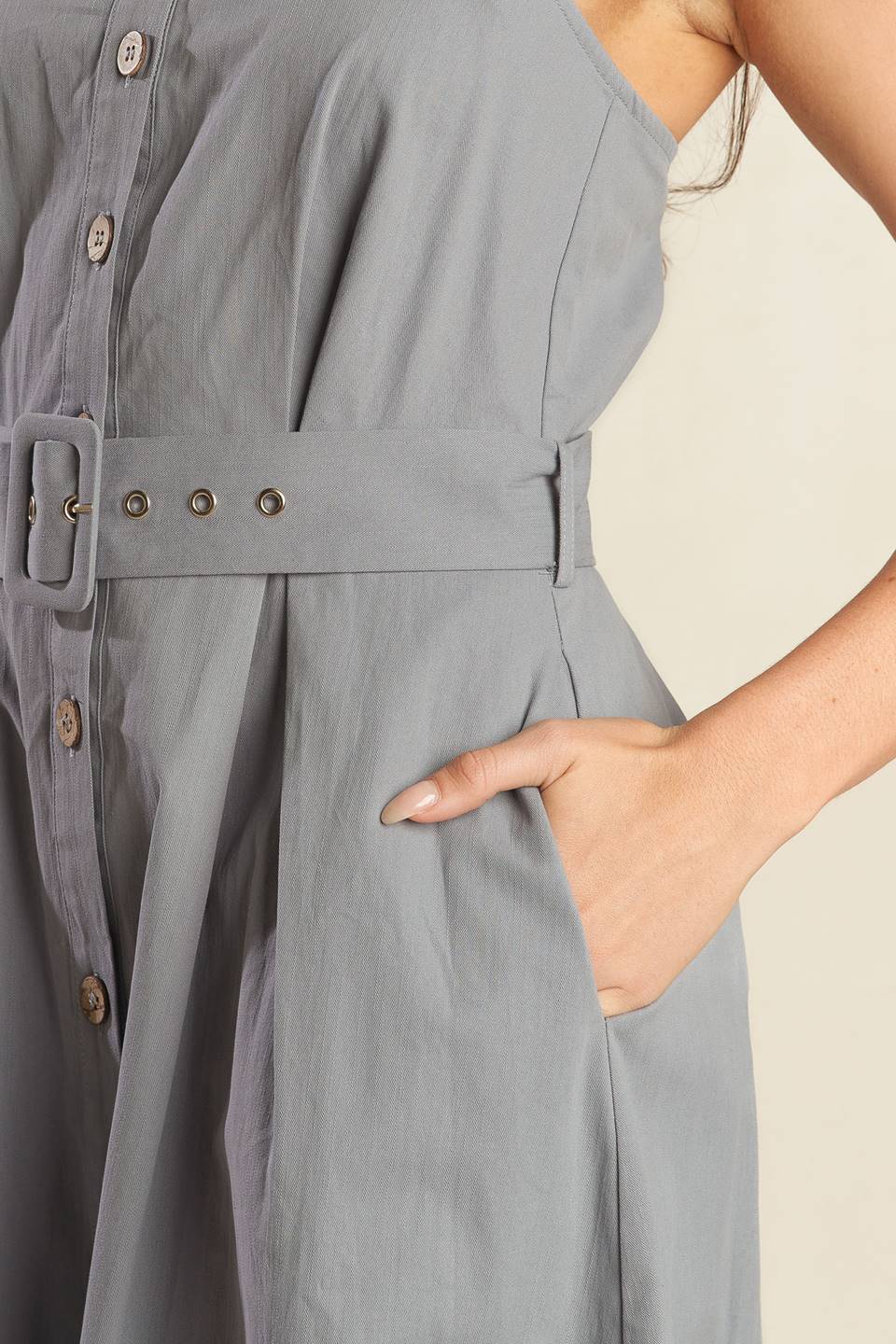CALIFORNIA DREAMING BUTTON DOWN DRESS FINAL SALE