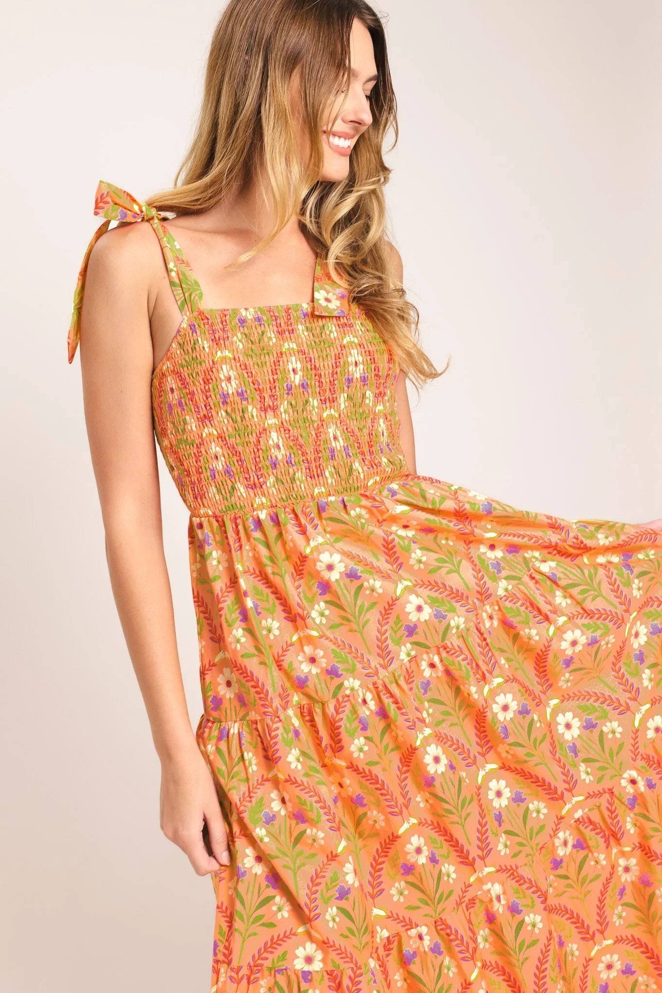SUNKISS FLORAL MAXI DRESS