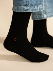 Roma Cashmere Rib Mens Crew