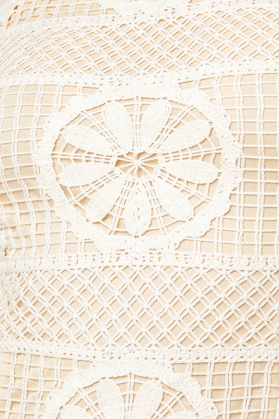REBECCA LACE MIDI DRESS CREAM