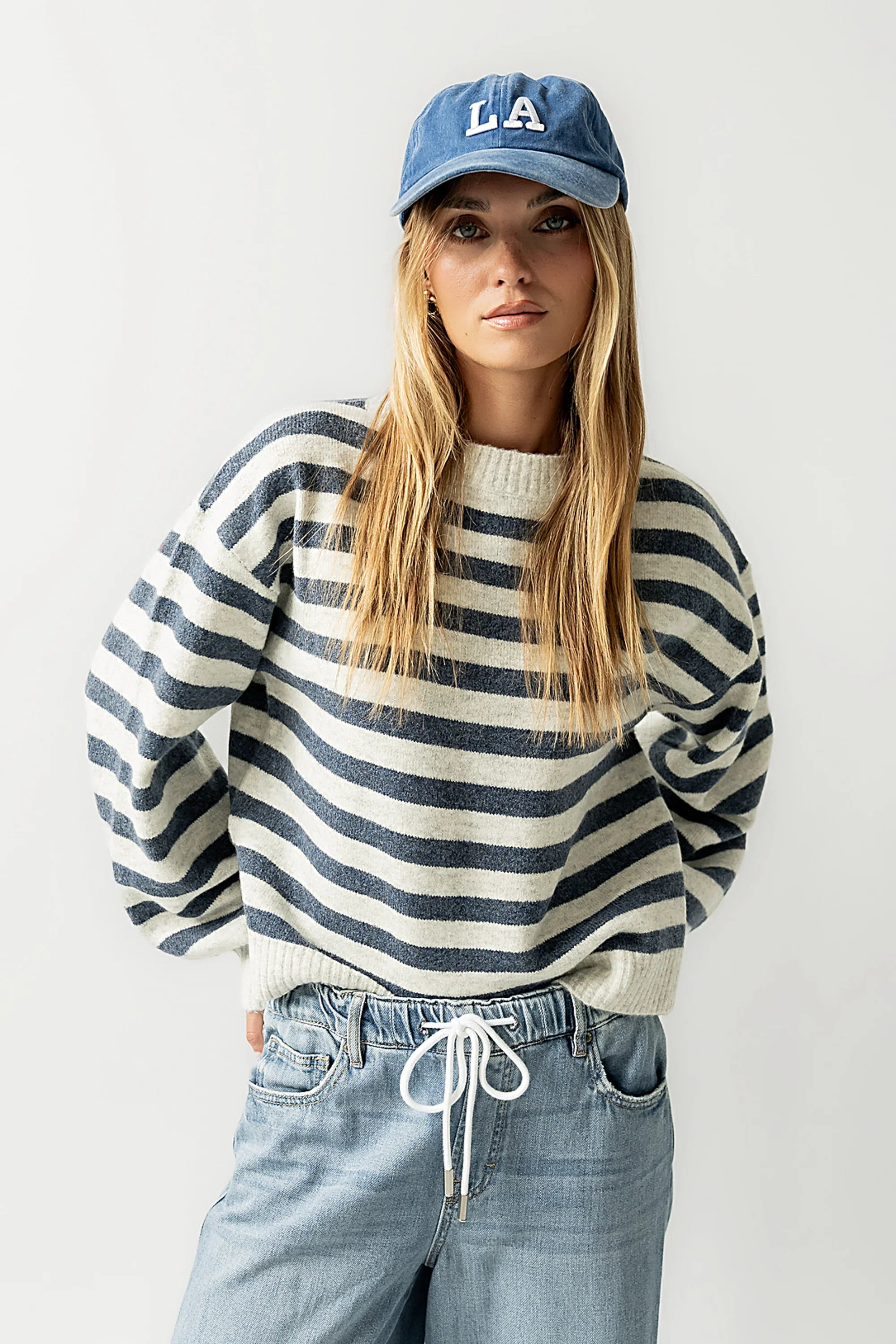 Josey Oversized Sweater in Blue FINAL SALE