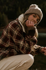 Gigi Plaid Jacket in Red FINAL SALE