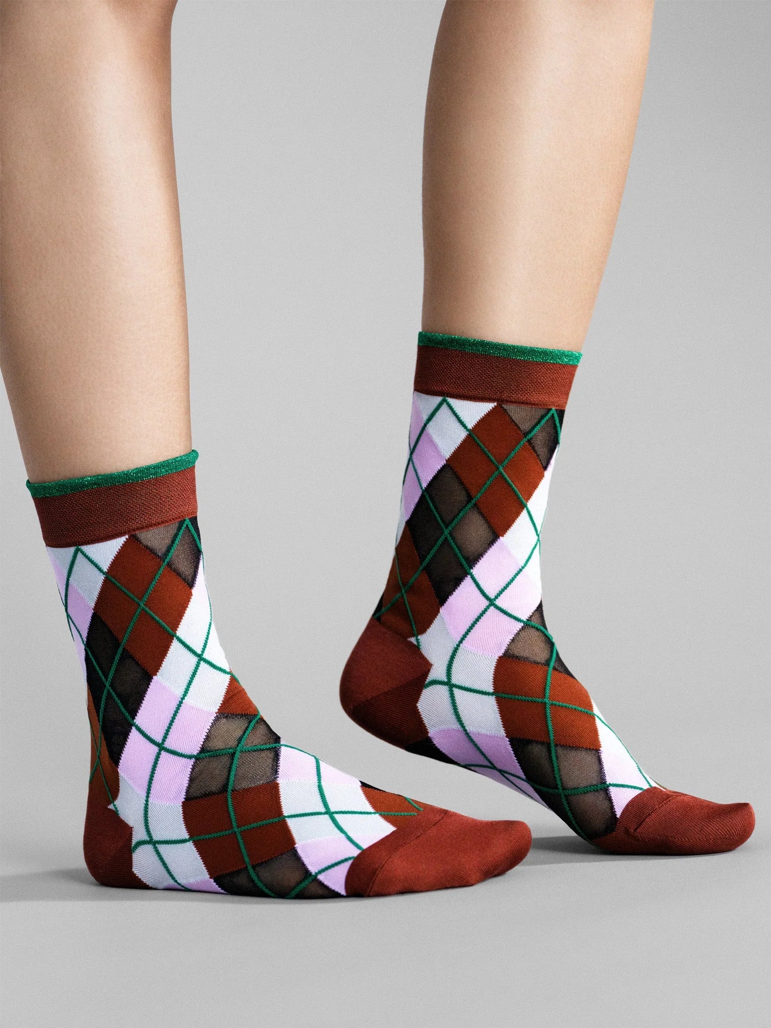 Argyle Sheer Crew