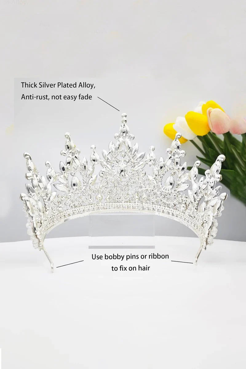 Pink Rhinestone Queen Tiara