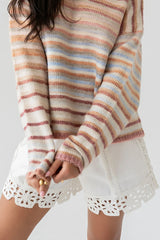Nicole Striped Knit Sweater