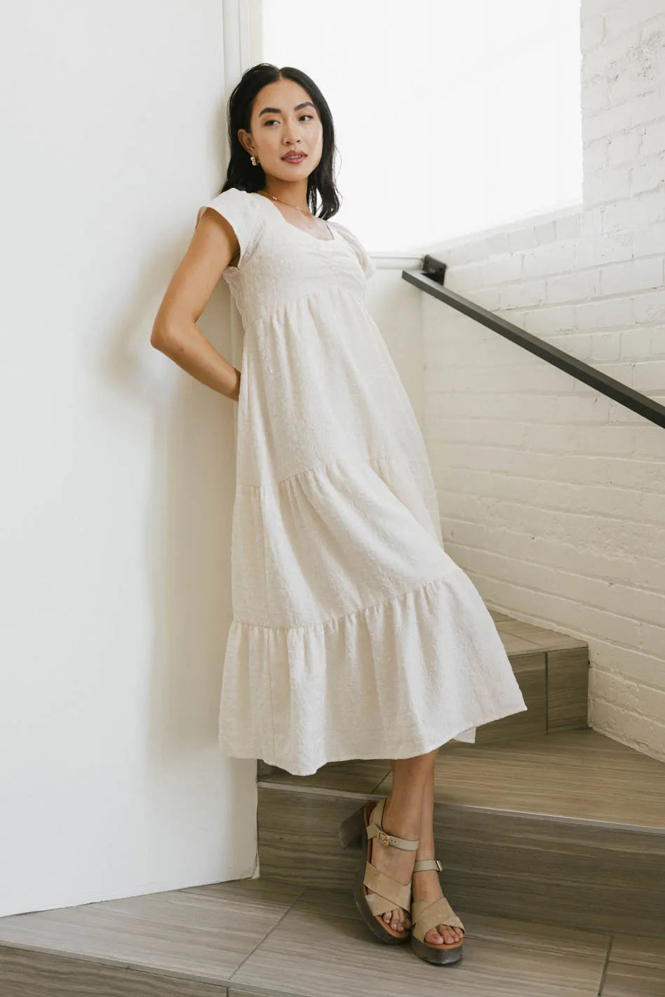 Winifred Textured Midi Dress FINAL SALE