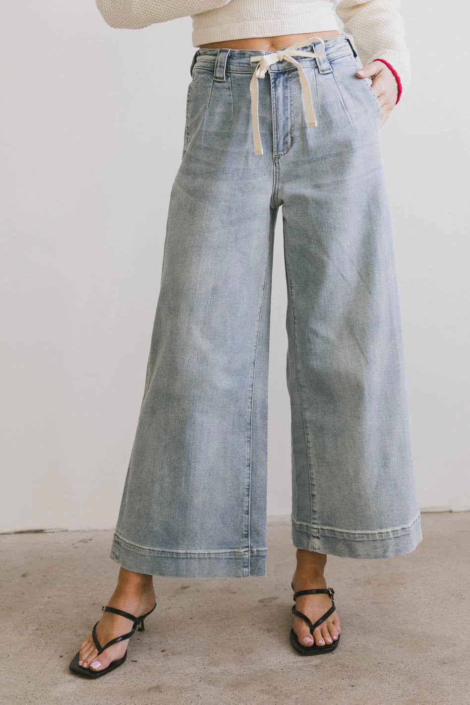 Pablo Wide Leg Denim Pants FINAL SALE