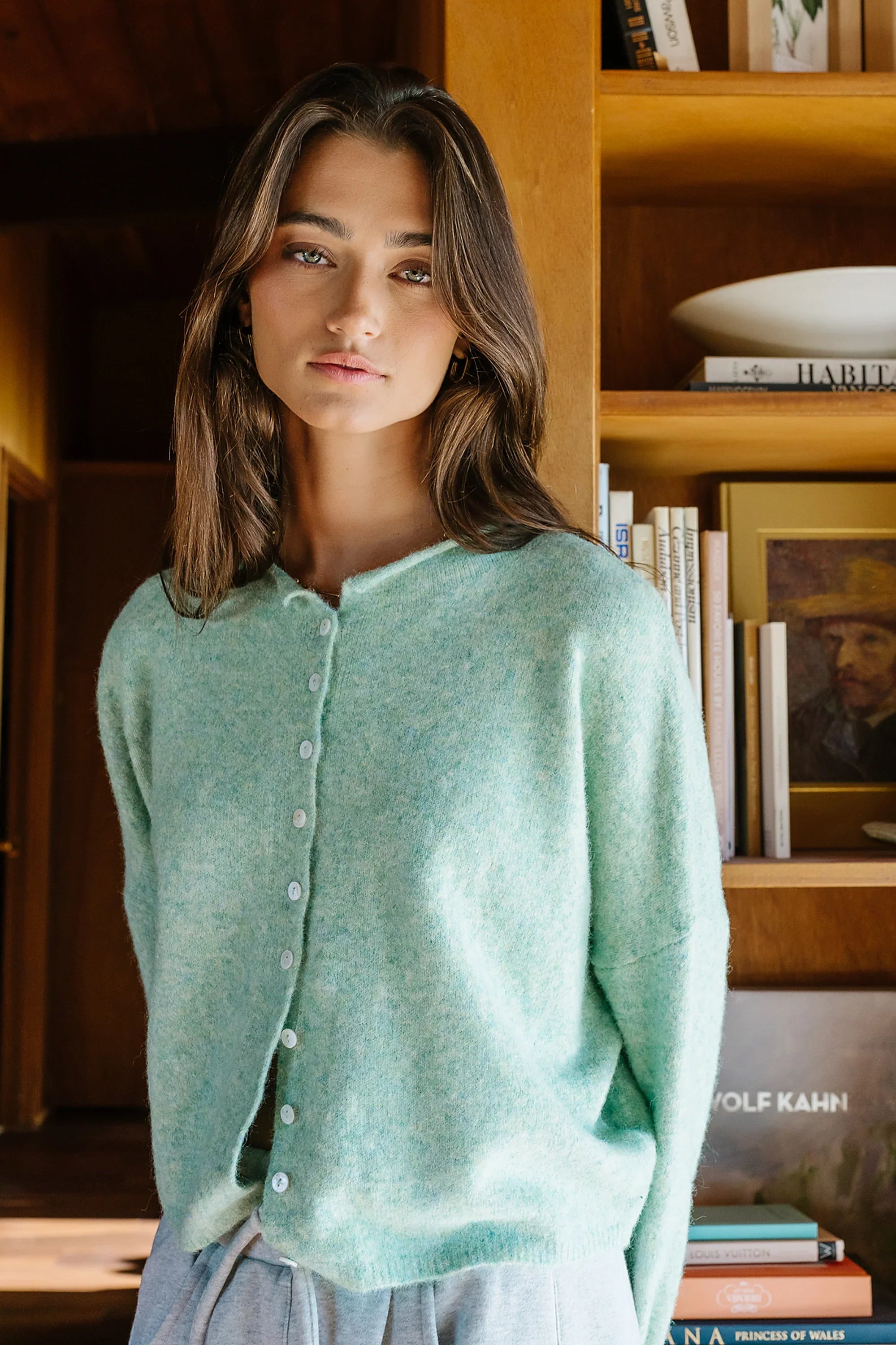 Maci Cardigan in Seafoam FINAL SALE